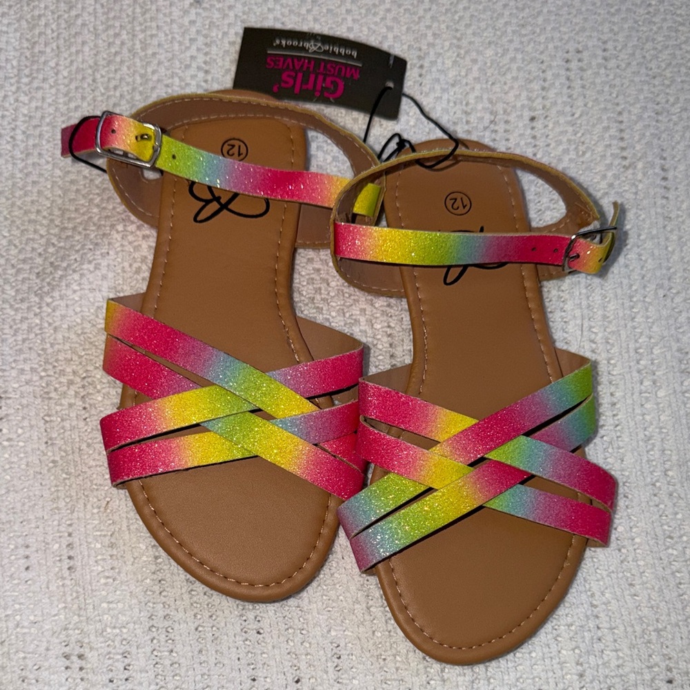 Girls' Rainbow Sandals Bobbie Brooks Size 12